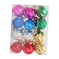thumbnail image 3 of 12 piezas de adornos de bolas de Navidad colgantes para fiestas, adornos colgantes para árbol de Navidad, decoración navideña para Acción de Gracias, Romboidal, 3 of 8