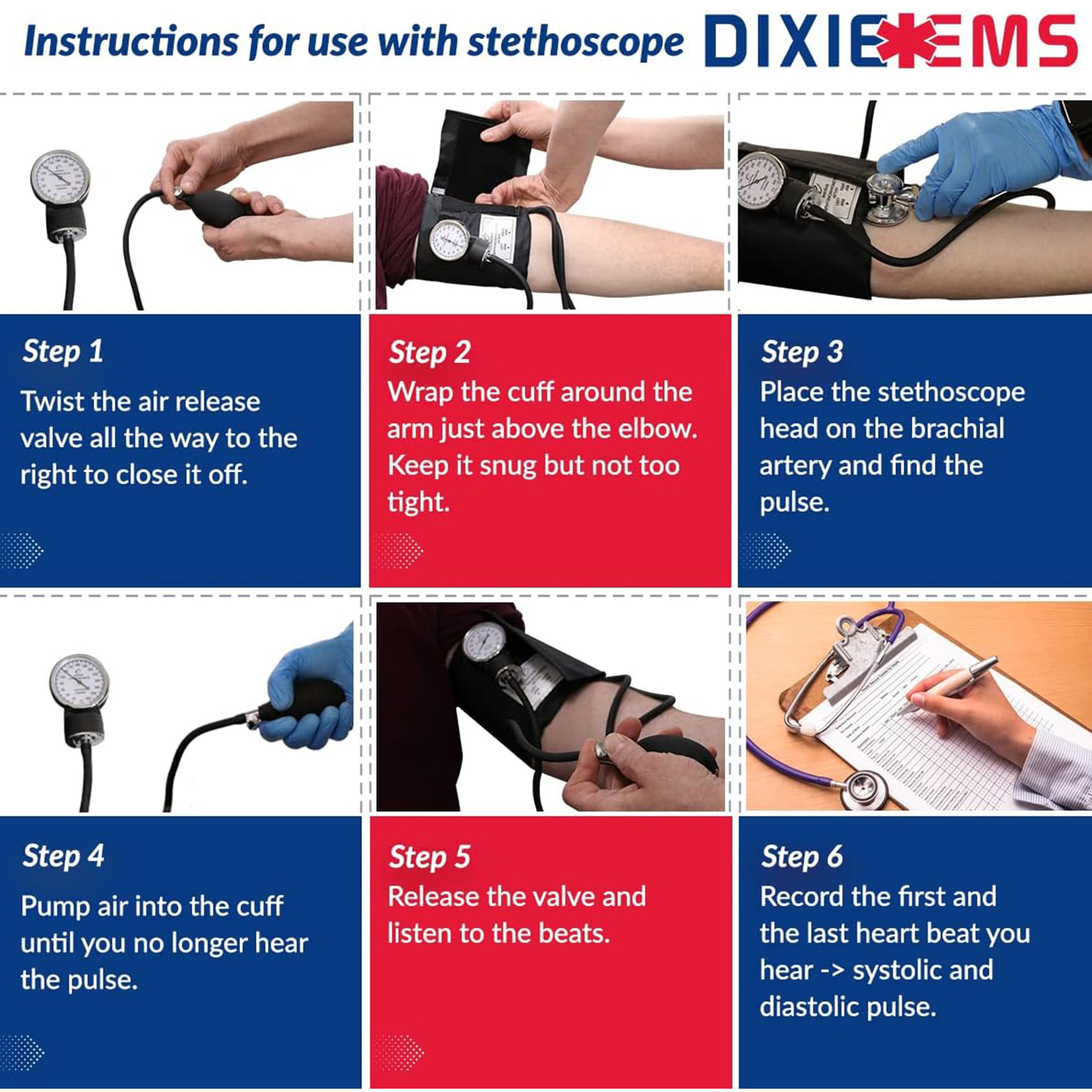 Instructions for measuring blood pressure. How to use manual blood