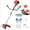 (2 in 1)Red, variant on Sioweci Gas Weed Wacker,Weed Eater,52CC 2-Stroke 2 in 1 Multi-functional Petrol Hedge,Grass Trimmer,String Trimmer Brush Cutter Complete Accessories,Orange
