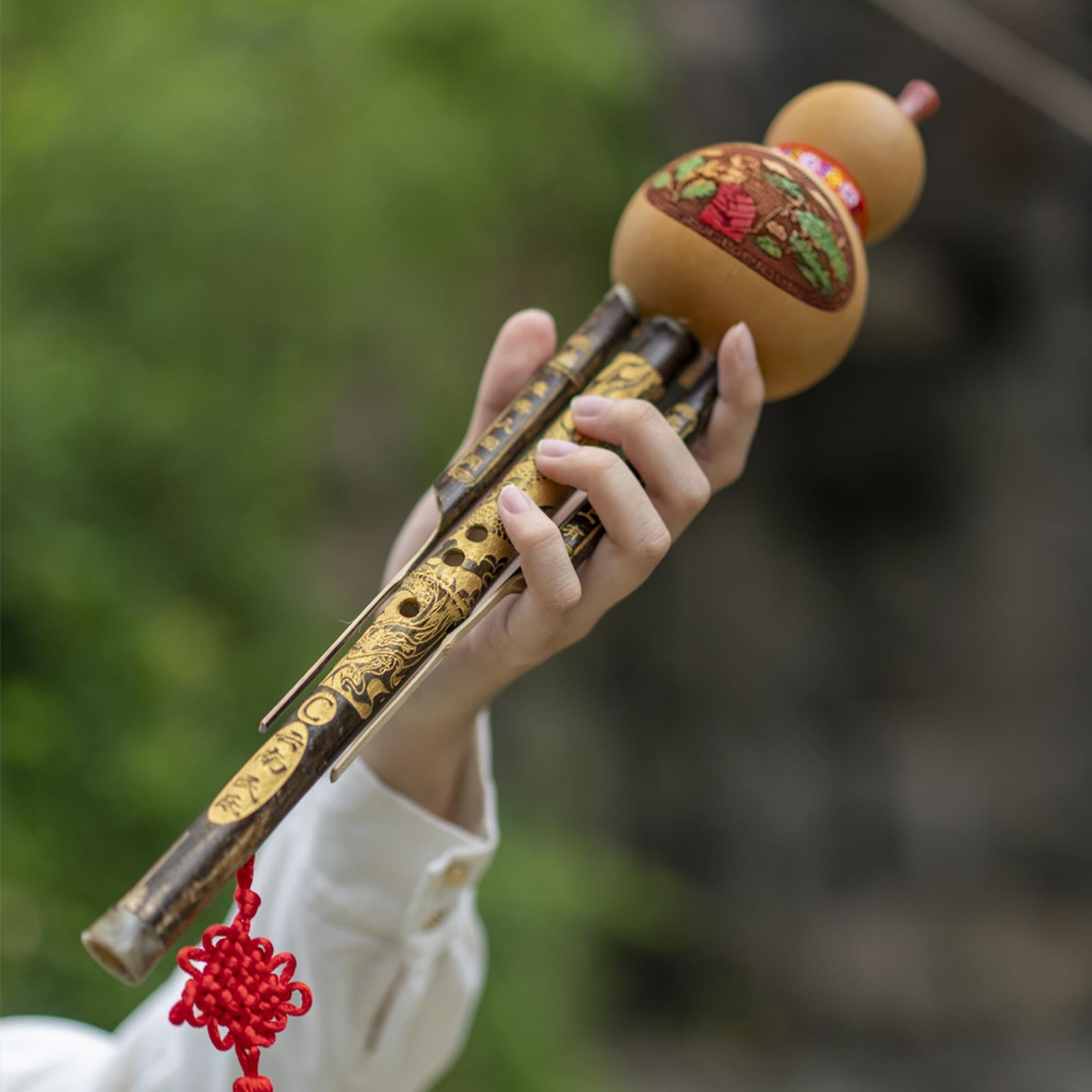 LeeQinersw Handmade National Musical Instrument Gourd Flute for Beginner Music Lovers Gifts