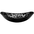 thumbnail image 4 of Novatto NOHP-G012-8031CH TARTARUGA Oval Glass Vessel Bathroom Sink Set, Chrome, 4 of 7