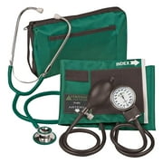 ProKit™ Aneroid Sphygmomanometer With Dual-Head Scope, Adult, Hunter Green