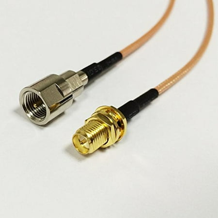 Bulkhead Plug - 15cm RP SMA Female bulkhead jack to FME male plug jumper cable RG316 6inch NEW Good Quality Fast USA Shipping