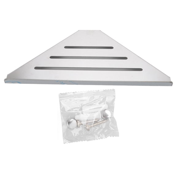 YAHHU Stainless Steel Corner Shower Shelf – Triangular Triple‑Layer Storage Basket for Bathroom Shampoo & Toiletries