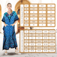 thumbnail image 7 of Miss Lavish London Women’s Paisley Floral Print Polyester Kaftan Dress with V Neck & Pockets (S–3XL), 7 of 7