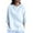 White, variant on AherBiu 3/4 Length Sleeve Womens Tops Round Neck Drop Shoulder Loose Casual T Shirts Fall Trendy 2024 Blouses