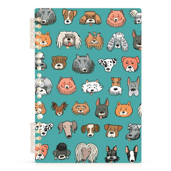 Dog Funny Animals Spiral Journal Notebook College Ruled Notebook 8.3" x 5.7" A5 Lined Thick Paper Page