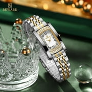 Watches Women with Date Silver Stainless Steel Luxury Ladies Watches with Small Writs Diamond for Women Waterproof Elegant Dress Quartz Analog Womens Wrist Watches Reloj de Mujer