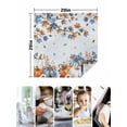 thumbnail image 4 of Fall Blue Maple Cloth Napkins Set of 4 Reusable Dinner Napkins, Thanksgiving Pumpkins Daisy Country Leaves Cocktail Napkin Washable Table Napkins for Wedding/Holiday Party/Baby Shower 20"x20", 4 of 7