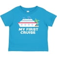 thumbnail image 3 of Inktastic My First Cruise with Cruise Ship and Palm Trees Boys or Girls Baby T-Shirt, 3 of 5