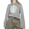 thumbnail image 2 of Seyurigaoka Women Casual Hood Sweatshirt Vintage Print Long Sleeve Harajuku Loose Pullover with Pocket for Spring Autumn, 2 of 5