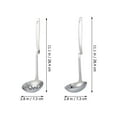 thumbnail image 2 of Yongwei serving spoons 2Pcs Daily Use Slotted Spoon Portable Slotted Utensil Stainless Steel Serving Spoon Buffet Supply, 2 of 10