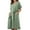 Green, variant on Sngxgn Dresses for Women Front Tie Cap Sleeves V Neck Midi Bodycon Dress(Green,S)