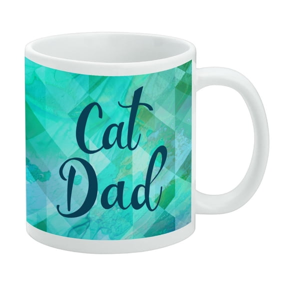 Cat Dad White Mug