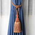 thumbnail image 3 of 2Pc Tassel Tieback For Curtain Polyester Single Ball Curtain Holder Tie Home Decor Handmade Tassel Fringe Curtain Buckle Rope, 3 of 6