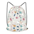 thumbnail image 1 of XMXT Waterproof Gym Bag, Abstract Colorful Terrazzo Print Drawstring Backpack for Men, s Beige, 1 of 8