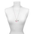 thumbnail image 3 of Delight Jewelry Silvertone Lighthouse, Ship Wheel, Anchor Spinner - Hot Pink Heart Nurse Strong Zoe Necklace, 3 of 4