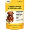 SmartyPants Dog Vitamins and Supplements | Senior Formula: Dog Multivitamin with Glucosamine, Chondroitin, & Probiotics for Joint, Skin, & Gut Support | Peanut Butter Flavor | 60 Soft Chews
