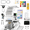 white-new, variant on Commercial embroidery machine S1201, 12 Needles, Max Speed 1200RPM, Embroidering for Hats and Clothing with 9.45"x12.59" Embroidery Area (containing starter kit)
