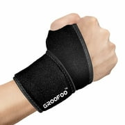 Adjustable Wrist Wrap Support with Thumb Loop to Protect Weak Wrist, Fit Left & Right Hand for Men & Women, 1/Pack