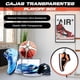 thumbnail image 2 of Playoff Box Set de 4 Cajas Para Zapatos Sneakers 100% Transparentes Apilables Apertura Lateral Magnética Resistente Durable | Organizador de Zapatos | Cajas para Tenis | Transparente, 2 of 9