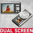 thumbnail image 2 of Cámara Digital 4K Ultra HD, 60MP, Zoom 16X, Pantallas IPS Duales, Autofoco, Flash Integrado, Cámara Portátil para Vlogging y Fotografía, 2 of 7