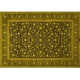 thumbnail image 1 of Ahgly Company Machine Washable Indoor Rectangle Persian Yellow Traditional Area Rugs, 5' x 8', 1 of 4