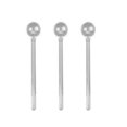 thumbnail image 1 of 3PCS Long Handle Glass Tea Spoons Tableware Clear Coffee Stirring Spoons Flatware for Home Kitchen, 1 of 4