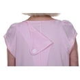 thumbnail image 2 of Dignity Pajamas Womens Short Sleeve Nightgown Sleepshirt Nightshirt Lace Loungewear-Pink-L, 2 of 3