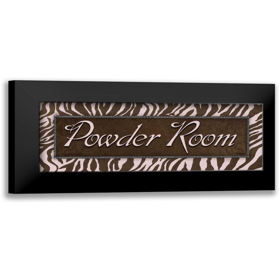 Williams, Todd 14x7 Black Modern Framed Museum Art Print Titled - Powder Room