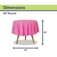 thumbnail image 2 of Mantel desechable de plástico para fiestas, 84 cm, redondo, rosa, 2 of 6