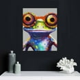 thumbnail image 4 of Nawypu  Happy Frog with Glasses Wall Art Canvas Posters Print Artwork Colorful Cute Funny Animal Frogs Framed for Living Room Kids Room Bedroom Bathroom Modern Home Decor, 4 of 4