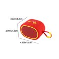 thumbnail image 5 of LACKUST Bluetooth Audio Cloth Speaker Plug-in Mini Stereo Outdoor Bluetooth Speaker Stylish External Light Long Battery Life Device Interconnection,Red, 5 of 8