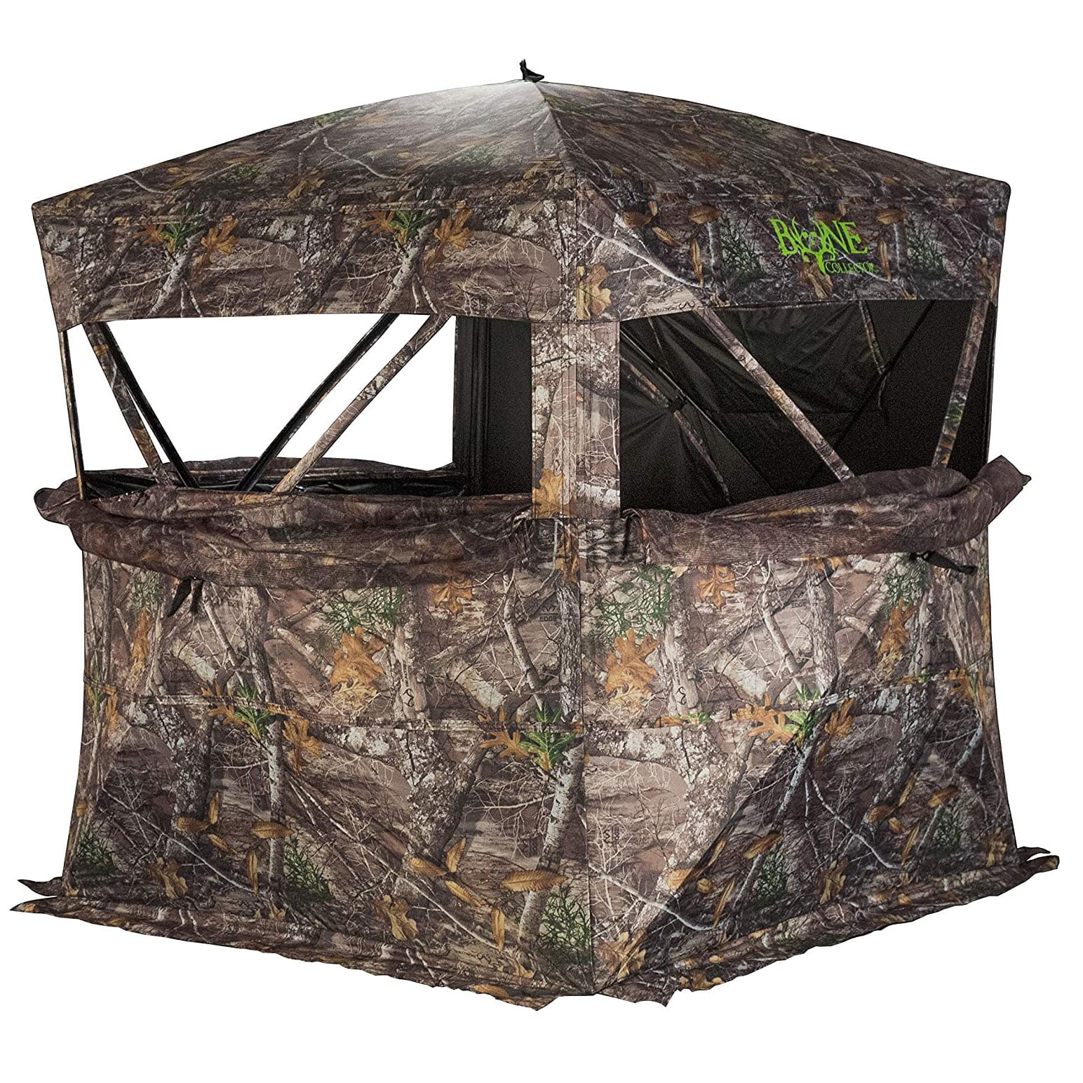 Rhino Blinds R150 Durable 3 Person Outside Game Hunting Ground Blind, Mossy Oak