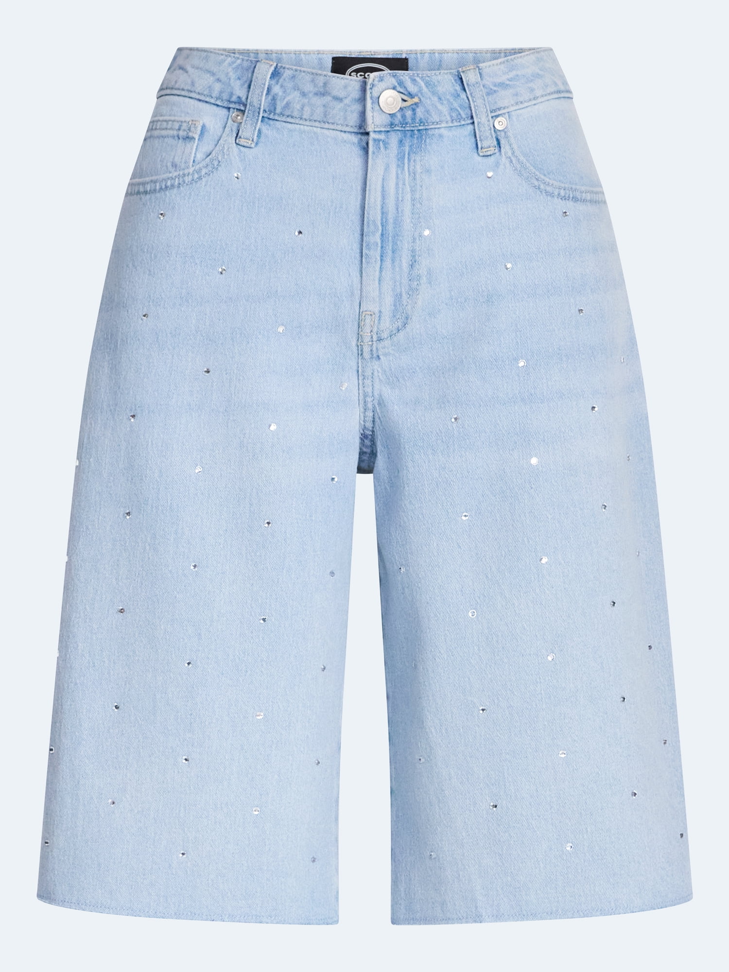 Scoop Women's and Women's Plus Denim Bermuda Shorts, Sizes 0-26W