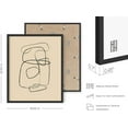 thumbnail image 3 of Haus and Hues Scandinavian Wall Art - Neutral Artwork for Walls Circles Line Art Wall Decor, Minimalist Abstract Art Mid Century Wall Decor, Neutral Wall Art Minimalist Wall Decor (Framed Black 16x20), 3 of 6