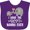 Purple, variant on Inktastic Best Nanny Ever Grandchild Boys or Girls Baby Bib