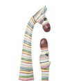 thumbnail image 4 of 9" x 58" Multi Colored Wood Giraffe Sculpture, by DecMode, 4 of 8