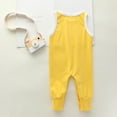 thumbnail image 4 of Herrnalise Summer Newborn Infant Baby Boys Girls Solid Sleeveless Romper Jumpsuit Clothes, 4 of 6