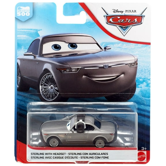 Disney / Pixar Cars Florida 500 Sterling with Headset Diecast Car (Version 2)