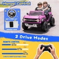 thumbnail image 6 of 2 Seats 24V Electric Car for Big Kids, Licensed Ford Bronco Raptor Powered Ride On Car with 4 Wheels Spring Suspension, Parent Remote Control, 24V Ride On Toys for Ages 3-8 Boys Girls Gifts, Pink, 6 of 8
