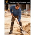thumbnail image 3 of Men's Loose Fit Heavyweight Work Long Sleeve Henley T-Shirts Workwear Pocket Tee(Regular&Tall), 3 of 9