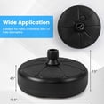 thumbnail image 3 of Gymax 40 LBS Patio Umbrella Base Round 14.5 Inches Water Sand Fillable Umbrella Stand, 3 of 10