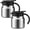 Silver, variant on 2 Pcs Thermal Coffee Carafes for Keeping Hot/cold Stainless Steel Small Coffee Creamer Container Double Wall Vacuum Insulated Tea Pot Milk Beverage Dispenser for Party Home (27 oz,Orange)