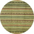 thumbnail image 1 of Ahgly Company Tapis Rond Abstrait Métallique Or pour Intérieur, 5 Pieds Rond, 1 of 6