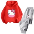 thumbnail image 3 of Ropa para niñas Conjuntos de ropa para niñas Conjuntos de sudaderas con capucha de Hello Kitty Ropa para niñas de 2 a 13 años Tops Trajes de camión Trajes deportivos Sudaderas con capucha, 3 of 5