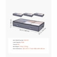 thumbnail image 5 of Under Bed Storage Bins Foldable with Clear PVC Top and Reinforced Handles for Clothes Shoes, 5 of 10