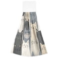 thumbnail image 7 of Yayeee Kitchen Hanging Hand Towels Set of 2 with Loop Bathroom Absorbent Tie Towel, Blue Cute Cats, 7 of 7