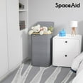 thumbnail image 2 of SpaceAid 110L Laundry Hamper with Lid, Large Tall Clothes Basket Bin, Grey, 2 of 6