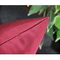 thumbnail image 2 of Aiking Home 12x24 Inches Faux Silk Rectangular Throw Pillow Cover, Zipper Closure, Burgundy (Set of 2), 2 of 3